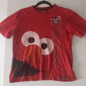 Kryptic Sesame Street/ Elmo sequin red T-shirt size medium